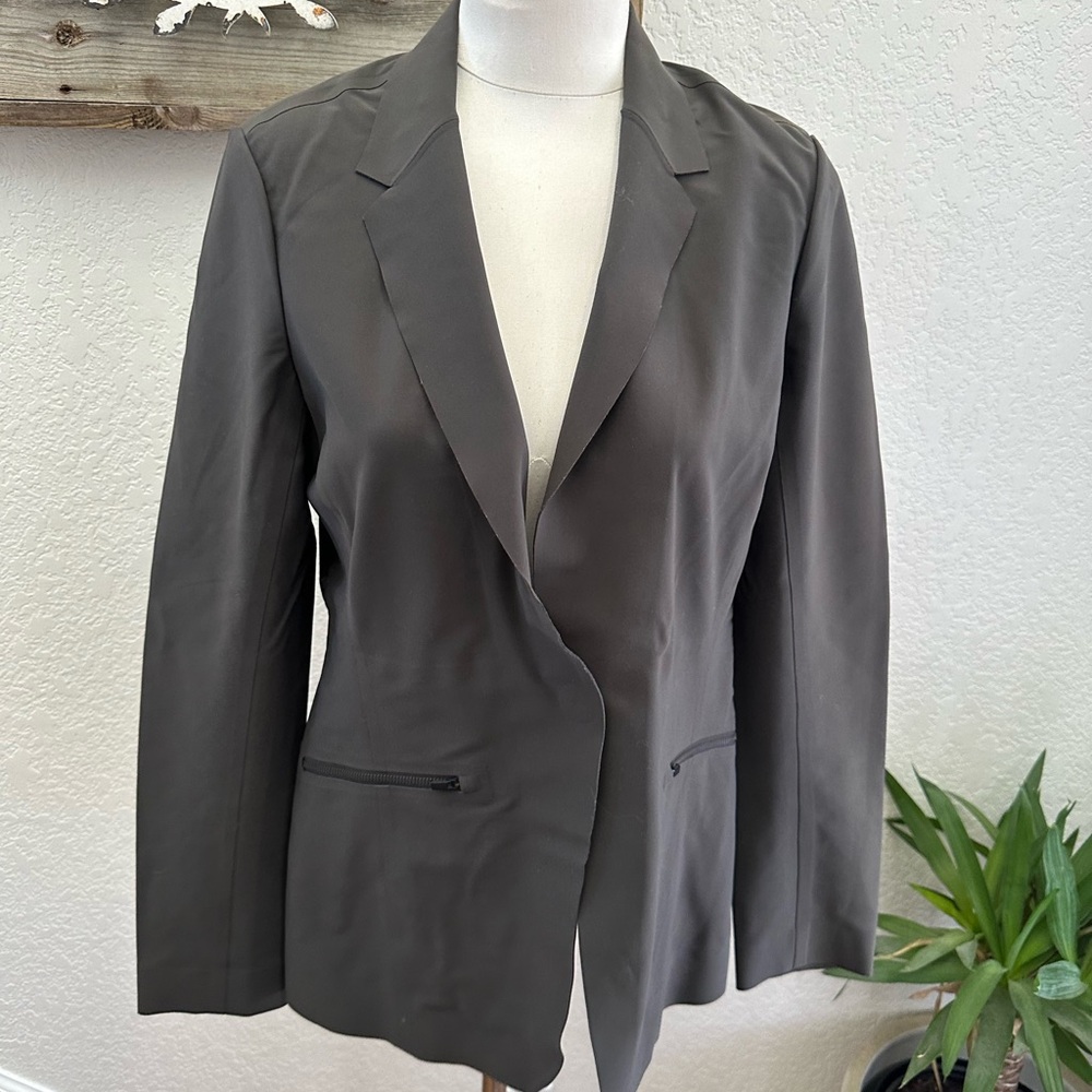 Athleta Interstellar Women's Gray Green‎ Blazer ladies size 10 NWT